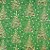 Tricoline Natal - Árvores de Fitas Verde, 100% Algodão, Unid. 50cm x 1,50mt - Imagem 1