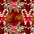 Tricoline Digital Laços de Natal Vermelho 100% Algodão, Unid. 50cm x 1,50mt - Imagem 1