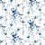 Tricoline Floral Sarah Cor 18 (Azul) 100% Algodão, Unid. 50cm x 1,50mt - Imagem 1