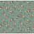 Tecido Floral Di Rose Cor - 01 (Verde), 100% Algodão, Unid. 50cm x 1,50mt - Imagem 1