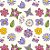 Tricoline Mini Flower Creme, 100% Algodão, Unid. 50cm x 1,50mt - Imagem 1