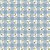 Tricoline Mini Daisy no Xadrez Azul, 100% Algodão, Unid. 50cm x 1,50mt - Imagem 1