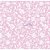 Tecido Tricoline Floral Isis (Rose/Branco), 100% Algodão, Unid. 50cm x 1,50mt - Imagem 1