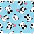 Tecido Tricoline Panda (Azul com Rosa), 100% Algodão, Unid. 50cm x 1,50mt - Imagem 1