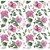 Tecido Tricoline Camelias (Rosa), 100% Algodão, Unid. 50cm x 1,50mt - Imagem 1