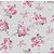 Tecido Tricoline Jasmine (Cinza-Rosa), 100% Algodão, Unid. 50cm x 1,50mt - Imagem 1