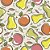 Tricoline Estampado Apple Pear, 100% Algodão, Unid. 50cm x 1,50mt - Imagem 1