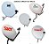 Kit Antena Parabólica Bipartida ASR 60cm Claro Tv Pré-Pago com 1 RecepItor Digital HD Visiontec - Imagem 5