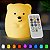 Pet Light Urso Grande - Abajur noturno infantil sem fio com controle remoto - Imagem 1