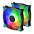 Kit com 2x Cooler FAN Iceberg Thermal IceGale ARGB 140mm Preto e Branco – ICEGALE14A-B2A - Imagem 1