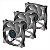 Kit com 3x Cooler FAN Iceberg Thermal IceGale Xtra 120mm Cinza – ICEGALE12X-B3A - Imagem 1