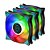 Kit com 3x Cooler FAN Iceberg Thermal IceGale ARGB 120mm Preto e Branco – ICEGALE12A-B3A - Imagem 1