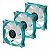 Kit com 3x Cooler FAN Iceberg Thermal IceGale ARGB 120mm Cinza e Azul – ICEGALE12A-A3A - Imagem 2