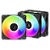 Kit 3x Cooler FAN ARCTIC P12 Pro Reverse A-RGB 120mm Preto, ACFAN00333A - Imagem 1