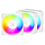Kit 3x Cooler FAN ARCTIC P12 Pro Reverse A-RGB 120mm Branco, ACFAN00334A - Imagem 1