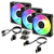Kit 3x Cooler FAN ARCTIC BioniX P12 A-RGB 120mm Preto, ACFAN00337A - Imagem 1