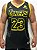 CAMISA REGATA MASCULINA PLUS SIZE LAKERS PRETA - Imagem 5
