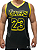 CAMISA REGATA MASCULINA PLUS SIZE LAKERS PRETA - Imagem 3