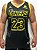 CAMISA REGATA MASCULINA PLUS SIZE LAKERS PRETA - Imagem 2