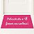 Tapete Capacho Felicidade é Fazer as Unhas 80x40 Pink Nails - Imagem 1