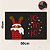 Tapete Capacho Ho Ho Ho Natal 60x40 Papai Noel - Imagem 2
