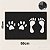 Tapete Capacho Pegadas Dog 60x40 - Preto - Imagem 4