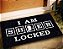 Tapete Capacho I Am Sher Locked Sherlock Holmes Casa - Imagem 1