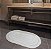 Tapete Banheiro Allegro Branco Oval 60x40 SecaPé Banho Felpo - Imagem 2