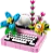 Lego Creator 3 em 1 - Máquina de escrever com flores 31169 - Imagem 3