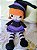 Boneca Bruxinha com vassoura Halloween em Crochê Amigurumi - Imagem 8