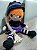 Boneca Bruxinha com vassoura Halloween em Crochê Amigurumi - Imagem 1