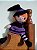 Boneca Bruxinha com vassoura Halloween em Crochê Amigurumi - Imagem 6