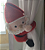 Papai Noel Abraça Cortina em Crochê - Imagem 2