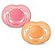 Chupeta Free Flow BPA Free 6-18m Double Pack (Rosa/Laranja) - Imagem 1