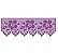 Stencil Barrado Renda Flores 10cm x 30cm - Imagem 2
