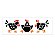 Stencil Barrado Galinhas 10cm x 30cm - Imagem 1