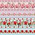 Tricoline Digital Barrado Floral Pétalas de Amor 55cm x 1,50mt - Imagem 1