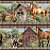 Tricoline Digital Barrado Cavalos na Fazenda 55cm x 1,50mt - Imagem 5