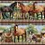 Tricoline Digital Barrado Cavalos na Fazenda 55cm x 1,50mt - Imagem 2