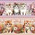 Tricoline Digital Barrado Gatinhos Encantados 55cm x 1,50mt - Imagem 1