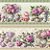 Tricoline Digital Barrado Chá com Rosas 55cm x 1,50mt - Imagem 2