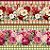 Tricoline Digital Barrado Aroma de Flores 55cm x 1,50mt - Imagem 1