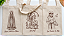 Sacola Ecobag Estilotex 100% Algodão Cru Estampada 45x45cm Artesanato - Imagem 2