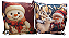 Capa para Almofada em Suede Estampas Natalinas Dupla Face com zíper 40x40cm - Imagem 3