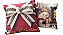 Capa para Almofada em Suede Estampas Natalinas Dupla Face com zíper 40x40cm - Imagem 6