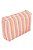 Necessaire acolchoada estampa Listrada Pink e Laranja - Imagem 1