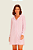 Camisola Camisaria Manga Longa LISTRA ROSA Anna Kock Sleepwear - Imagem 1