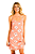 Camisola Alça Laranja Hibiscos Viscolycra Cor Com Amor - Imagem 1