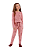 Pijama Infantil Feminino Manga Longa Rosa Gatinhos Cor Com Amor - Imagem 1