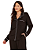 Pijama Camisaria Manga Longa Preto Vivo Branco Anna Kock Sleepwear - Imagem 2